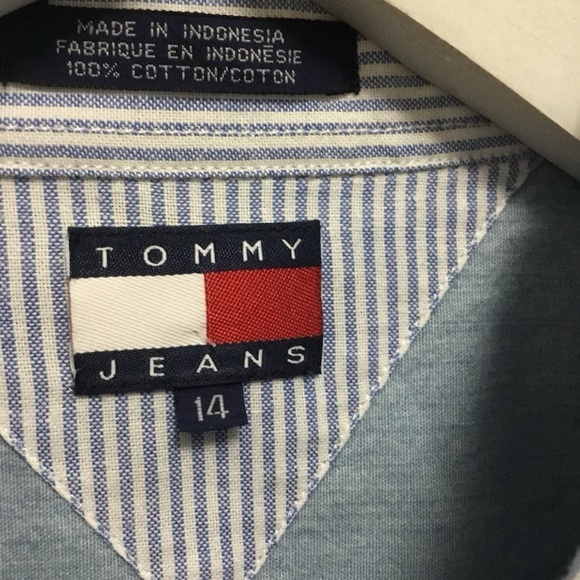 Tommy Jeans Denim Top Size 14 - Picture 6 of 7
